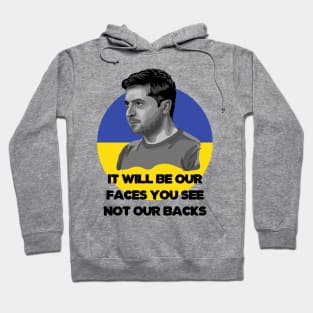 Volodymyr Zelensky Portrait Hoodie